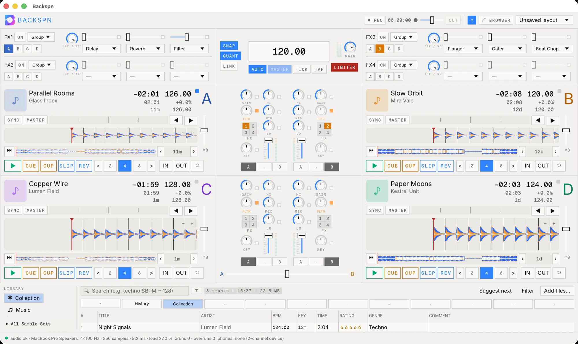 74 effects on the beat